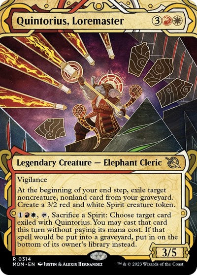 Quintorius, Loremaster (Showcase) (March of the Machine) Light Play