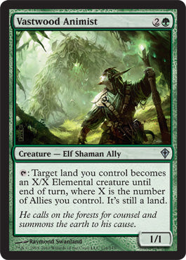 Vastwood Animist (Worldwake) Medium Play Foil