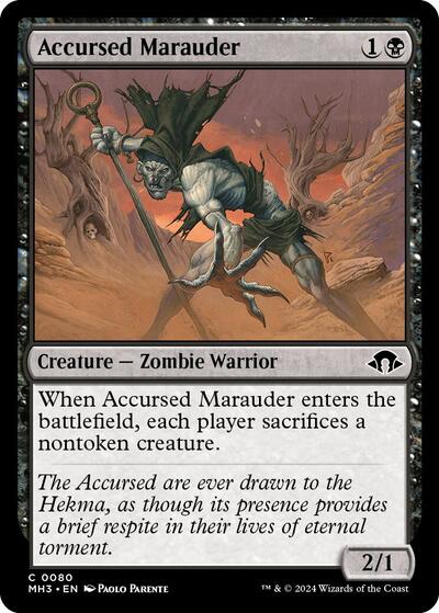 Accursed Marauder (Modern Horizons 3) Medium Play Foil