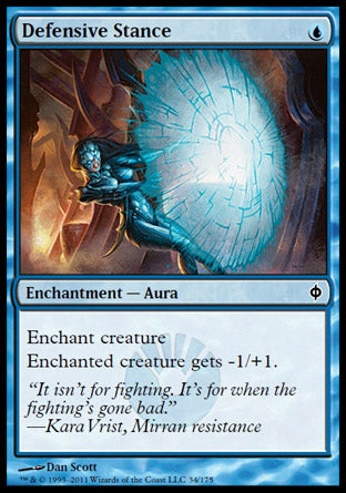 Defensive Stance (New Phyrexia) Light Play Foil