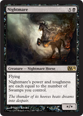 Nightmare (Magic 2014 Core Set) Light Play