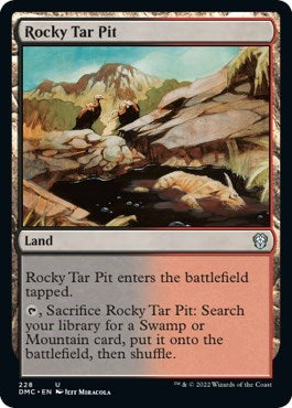 Rocky Tar Pit (Commander: Dominaria United) Light Play