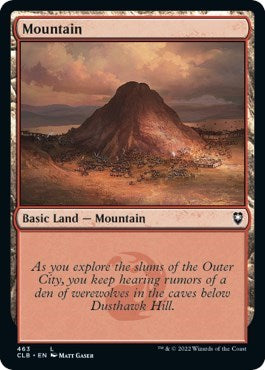 Mountain (463) (Commander Legends: Battle for Baldur's Gate) Medium Play Foil