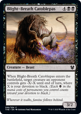Blight-Breath Catoblepas (Theros Beyond Death) Medium Play Foil