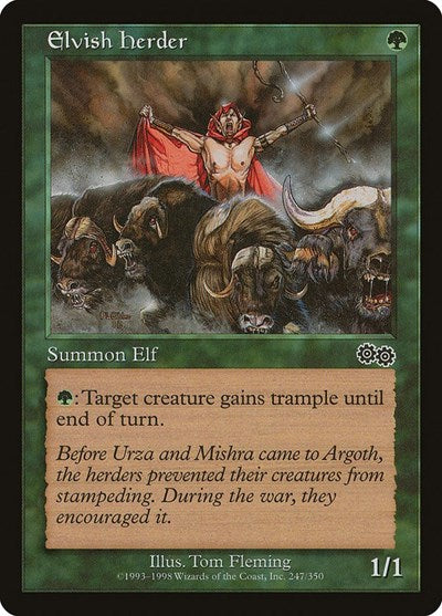 Elvish Herder (Urza's Saga) Light Play