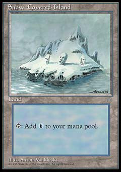 Snow-Covered Island (Ice Age) Medium Play