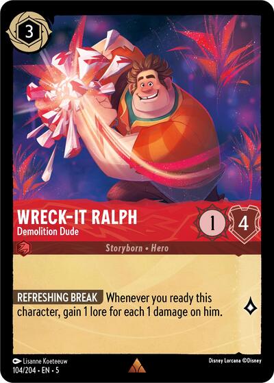 Wreck-It Ralph - Demolition Dude (Shimmering Skies) Near Mint Cold Foil