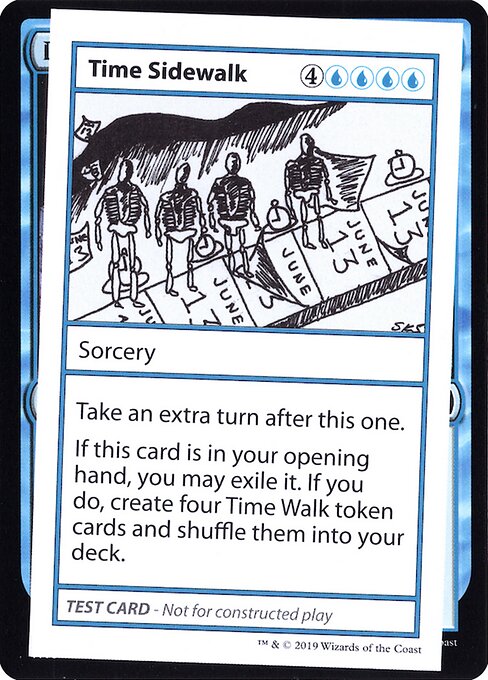 Time Sidewalk (No PW Symbol) (Mystery Booster Test Print 2021) Near Mint