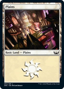 Plains (262) (Streets of New Capenna) Light Play Foil