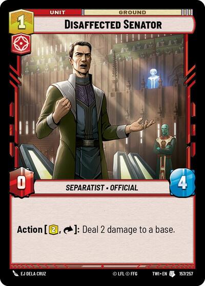 Disaffected Senator (Twilight of the Republic) Near Mint