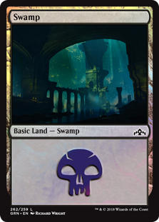 Swamp (Guilds of Ravnica) Medium Play Foil
