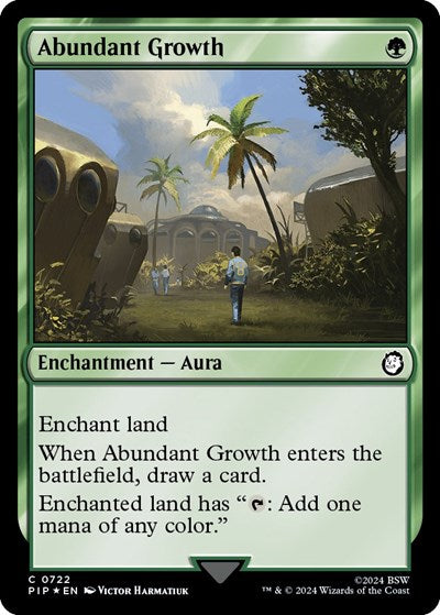 Abundant Growth (Surge Foil) (Universes Beyond: Fallout) Near Mint Foil