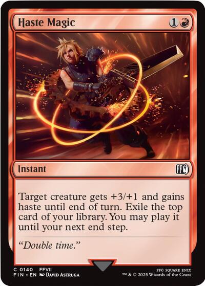 Haste Magic (Universes Beyond: FINAL FANTASY) Light Play Foil