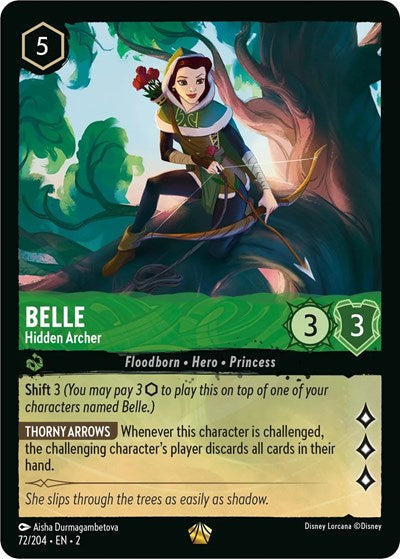 Belle - Hidden Archer (Rise of the Floodborn) Near Mint Cold Foil