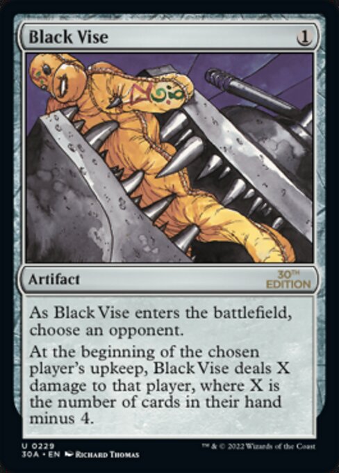 Black Vise (30th Anniversary Edition) Light Play