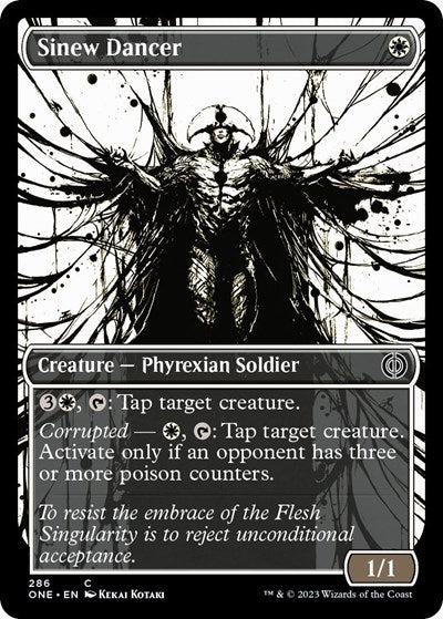 Sinew Dancer (Showcase) (Phyrexia: All Will Be One) Light Play Foil