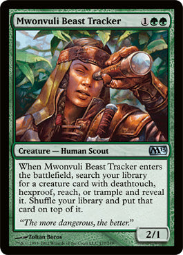 Mwonvuli Beast Tracker (Magic 2013 Core Set) Medium Play