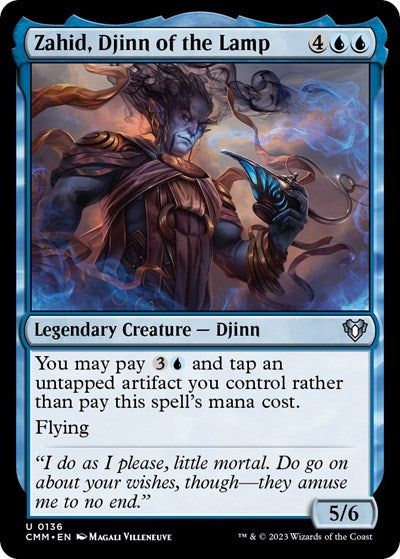 Zahid, Djinn of the Lamp (Commander Masters) Light Play