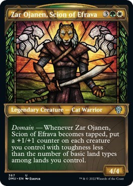 Zar Ojanen, Scion of Efrava (Textured Foil) (Dominaria United) Light Play Foil