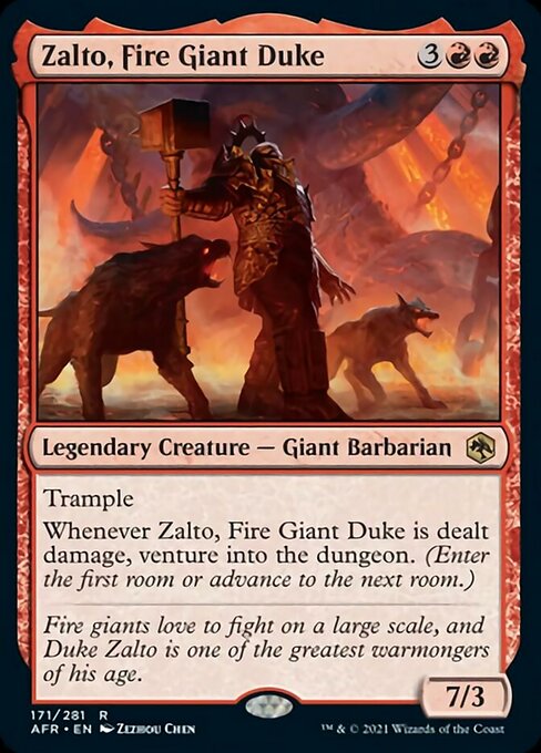 Zalto, Fire Giant Duke (Adventures in the Forgotten Realms) Medium Play Foil