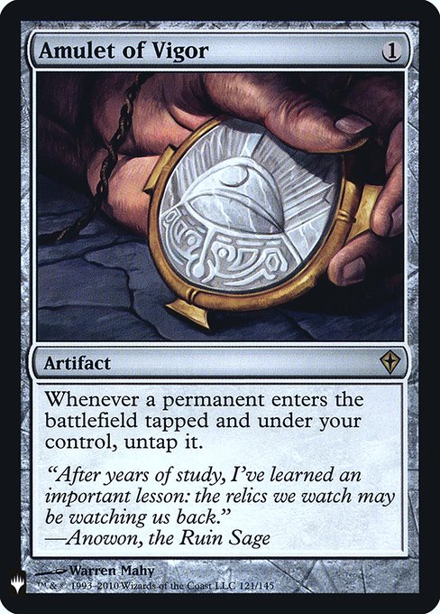Amulet of Vigor (Mystery Booster Retail Edition Foils) Medium Play Foil