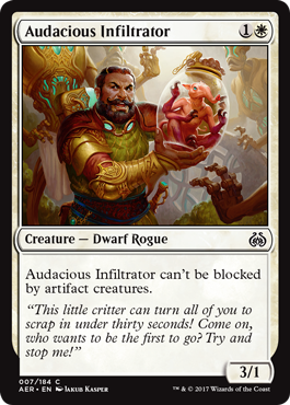 Audacious Infiltrator (Aether Revolt) Light Play Foil