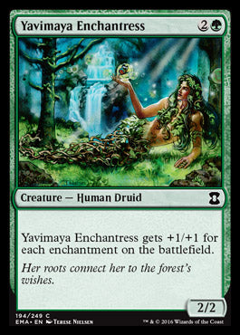 Yavimaya Enchantress (Eternal Masters) Light Play