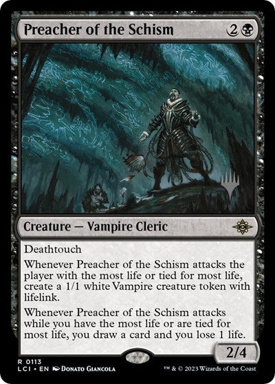 Preacher of the Schism (Promo Pack: The Lost Caverns of Ixalan) Light Play
