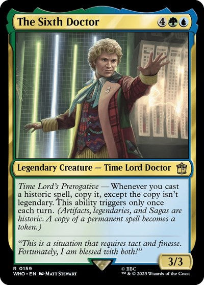 The Sixth Doctor (Universes Beyond: Doctor Who) Near Mint Foil