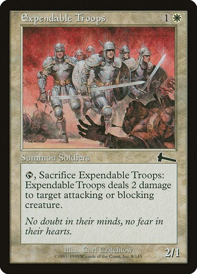 Expendable Troops (Urza's Legacy) Medium Play