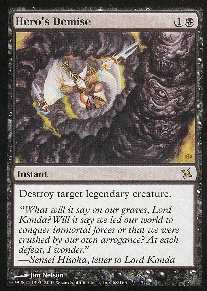 Hero's Demise (Betrayers of Kamigawa) Medium Play