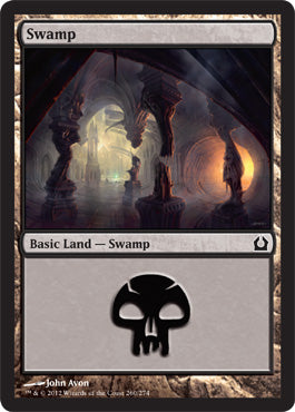 Swamp (260) (Return to Ravnica) Heavy Play Foil