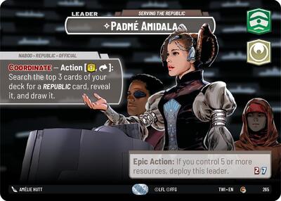 Padme Amidala Serving the Republic (Showcase) (Twilight of the Republic) Near Mint Foil