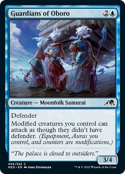 Guardians of Oboro (Kamigawa: Neon Dynasty) Near Mint Foil