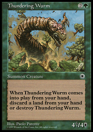 Thundering Wurm (Portal) Near Mint