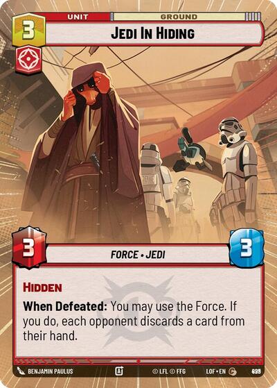 Jedi In Hiding (Hyperspace Foil) (Legends of the Force) Near Mint Foil