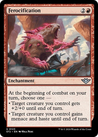 Ferocification (Outlaws of Thunder Junction) Damaged / Poor Foil