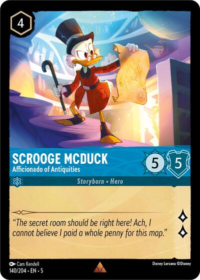 Scrooge McDuck - Afficionado of Antiquities (Shimmering Skies) Near Mint