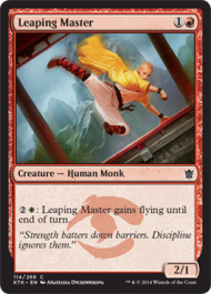 Leaping Master (Khans of Tarkir) Light Play Foil