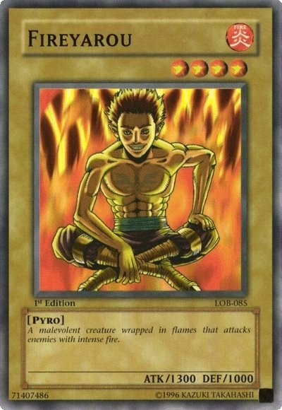 Fireyarou (The Legend of Blue Eyes White Dragon) Damaged / Poor 1st Edition