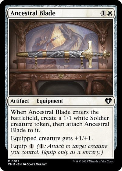 Ancestral Blade (Commander Masters) Light Play Foil