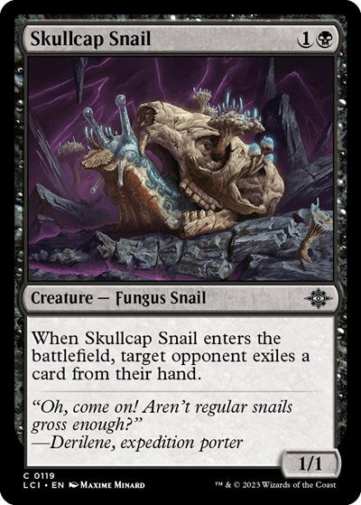 Skullcap Snail (The Lost Caverns of Ixalan) Light Play Foil