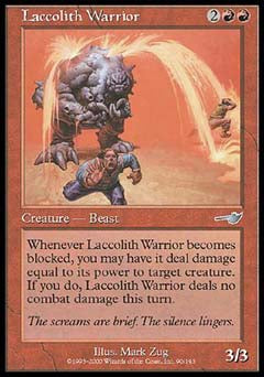 Laccolith Warrior (Nemesis) Medium Play Foil