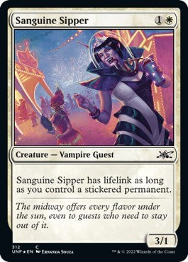 Sanguine Sipper (Galaxy Foil) (Unfinity) Light Play Foil