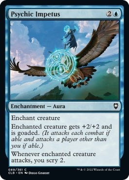 Psychic Impetus (Commander Legends: Battle for Baldur's Gate) Damaged / Poor Foil
