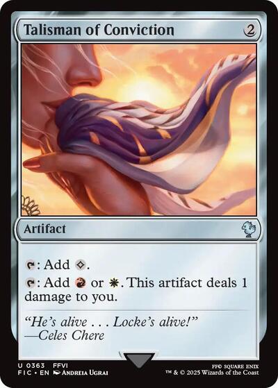 Talisman of Conviction (Surge Foil) (Commander: FINAL FANTASY) Light Play Foil