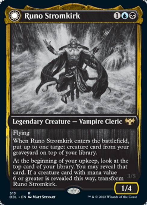 Runo Stromkirk / Krothuss, Lord of the Deep (Innistrad: Double Feature) Light Play