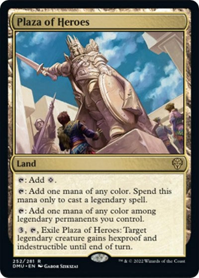 Plaza of Heroes (Dominaria United) Light Play