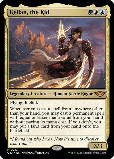 Kellan, the Kid (Outlaws of Thunder Junction) Light Play Foil
