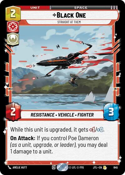 Black One Straight At Them (Foil) (Jump to Lightspeed) Near Mint Foil